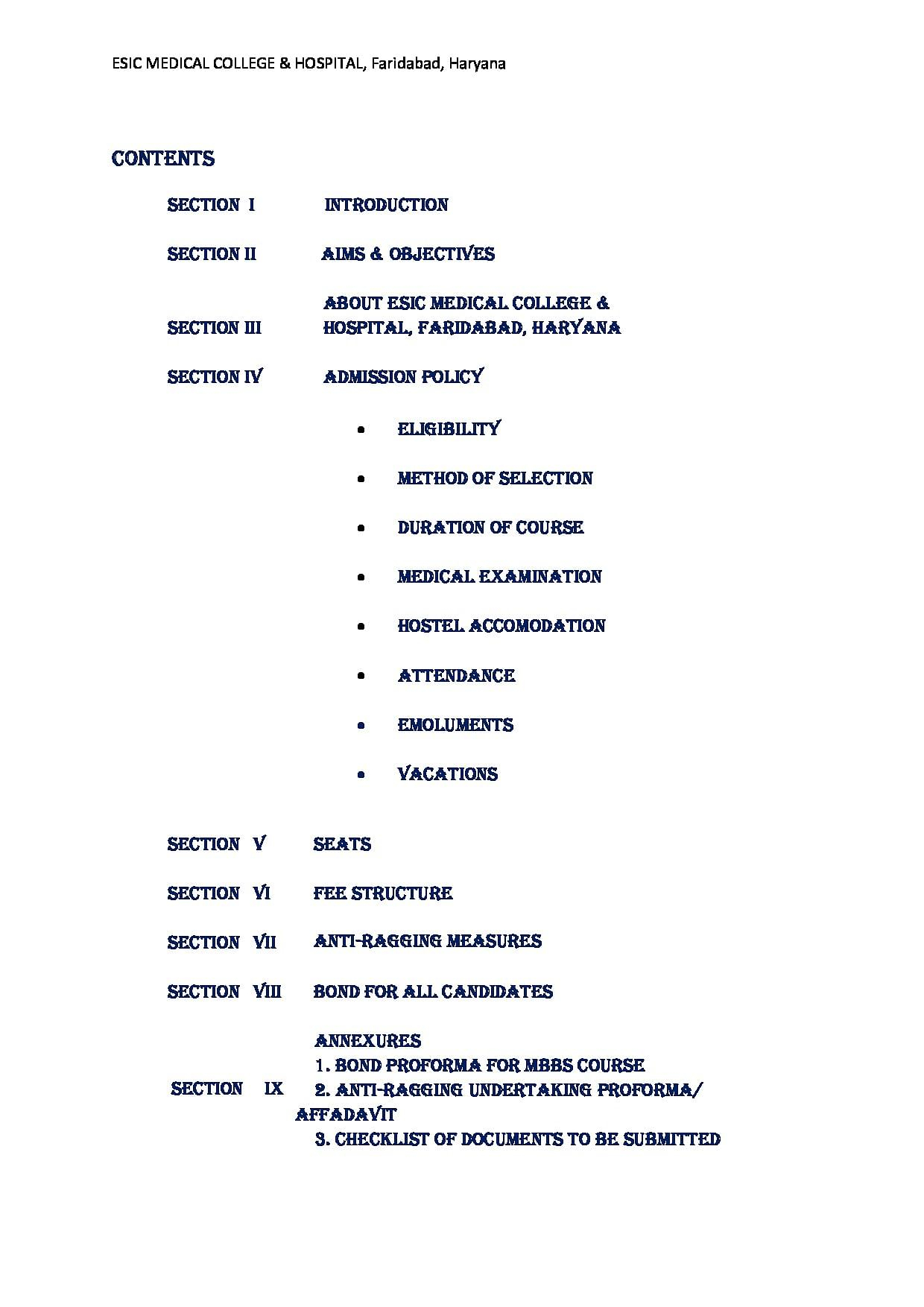 Esic Medical College Admission Form Admission Form