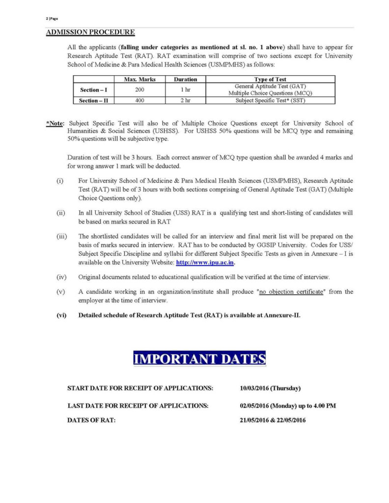 IP University Phd Forms 2022 2023 EduVark